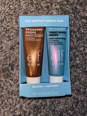 e.l.f. Skin Bronzing Drops & Thirst Burst Drops Duo - Bronze & Teal